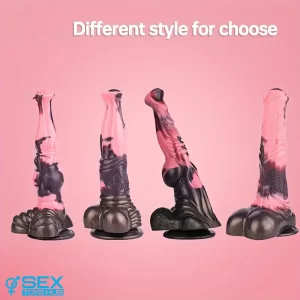 11in 9.8in 11.2in 9.8in Soft Silicone Fantasy Large Horse Penis Dildo Toy